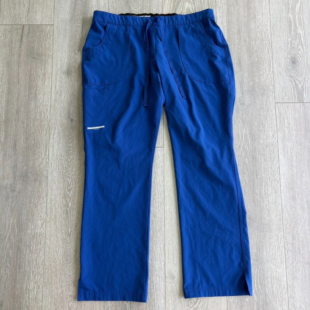 Barco‎ Skechers Vitality Charge Womens Blue 3-Pocket Medical Scrub Pants Size LP